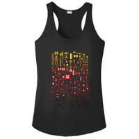 Engineer Computer Circuit Board Engineering CPU Binary Ladies PosiCharge Competitor Racerback Tank