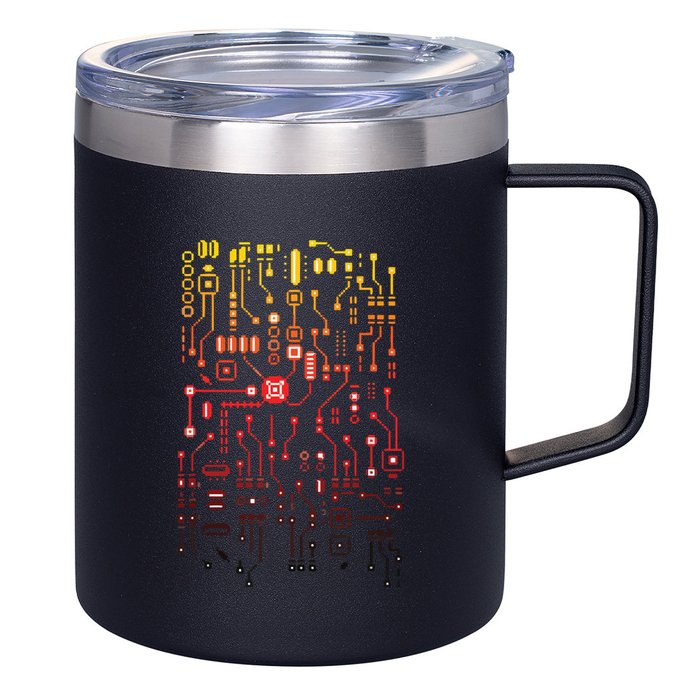 Engineer Computer Circuit Board Engineering CPU Binary 12oz Stainless Steel Coffee Mug