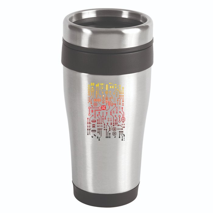 Engineer Computer Circuit Board Engineering CPU Binary 16oz Travel Tumbler
