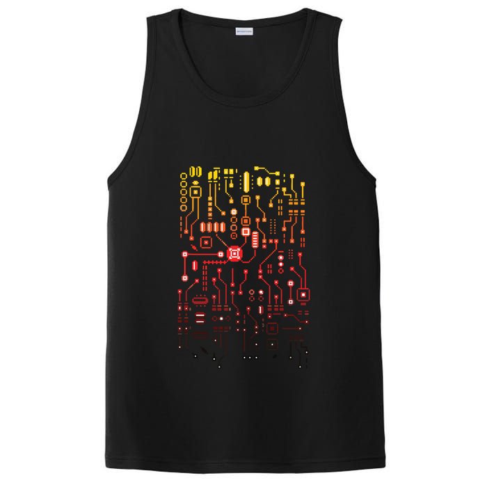 Engineer Computer Circuit Board Engineering CPU Binary PosiCharge Competitor Tank