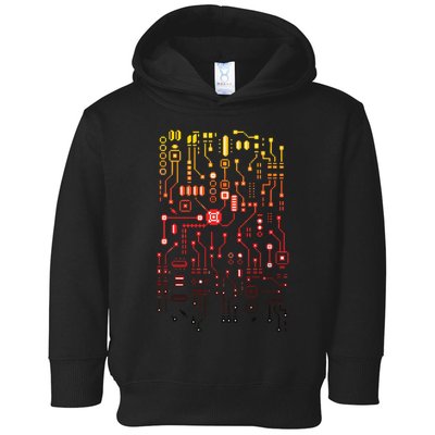 Engineer Computer Circuit Board Engineering CPU Binary Toddler Hoodie
