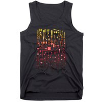 Engineer Computer Circuit Board Engineering CPU Binary Tank Top