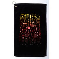 Engineer Computer Circuit Board Engineering CPU Binary Golf Towel