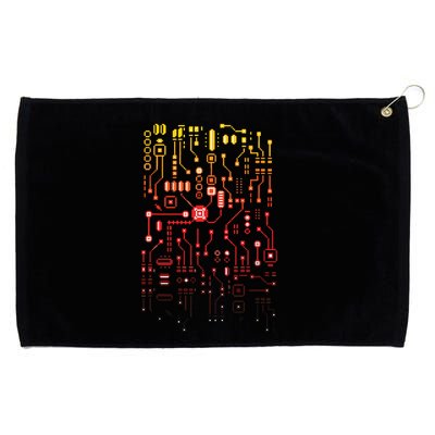 Engineer Computer Circuit Board Engineering CPU Binary Grommeted Golf Towel