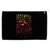 Engineer Computer Circuit Board Engineering CPU Binary Grommeted Golf Towel