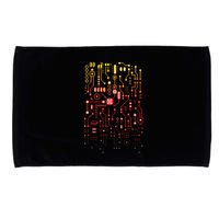Engineer Computer Circuit Board Engineering CPU Binary Microfiber Hand Towel