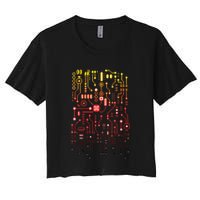 Engineer Computer Circuit Board Engineering CPU Binary Crop Top
