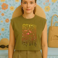 Engineer Computer Circuit Board Engineering CPU Binary Garment-Dyed Women's Muscle Tee