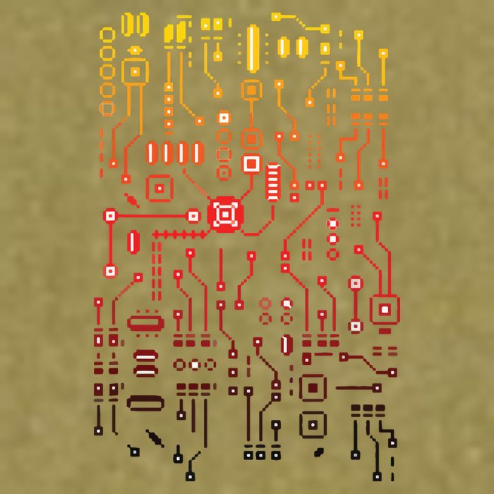 Engineer Computer Circuit Board Engineering CPU Binary Garment-Dyed Women's Muscle Tee