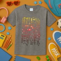 Engineer Computer Circuit Board Engineering CPU Binary Kids T-Shirt