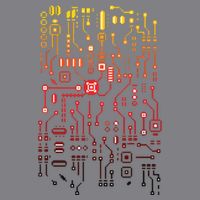 Engineer Computer Circuit Board Engineering CPU Binary Kids T-Shirt