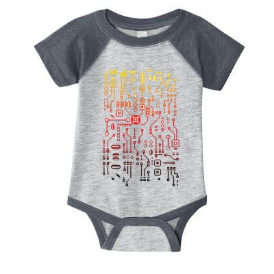 Engineer Computer Circuit Board Engineering CPU Binary Infant Baby Jersey Bodysuit