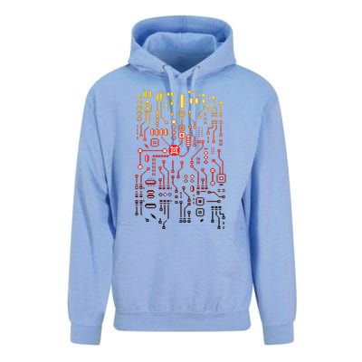 Engineer Computer Circuit Board Engineering CPU Binary Unisex Surf Hoodie