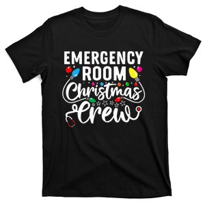 ER Christmas Crew Emergency Room Nurse ER Techs Secretary T-Shirt