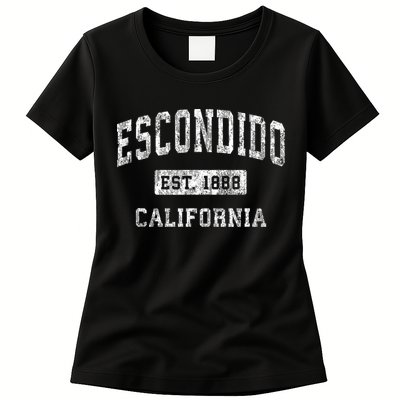 Escondido California Ca Vintage Established Sports Womens T-Shirt