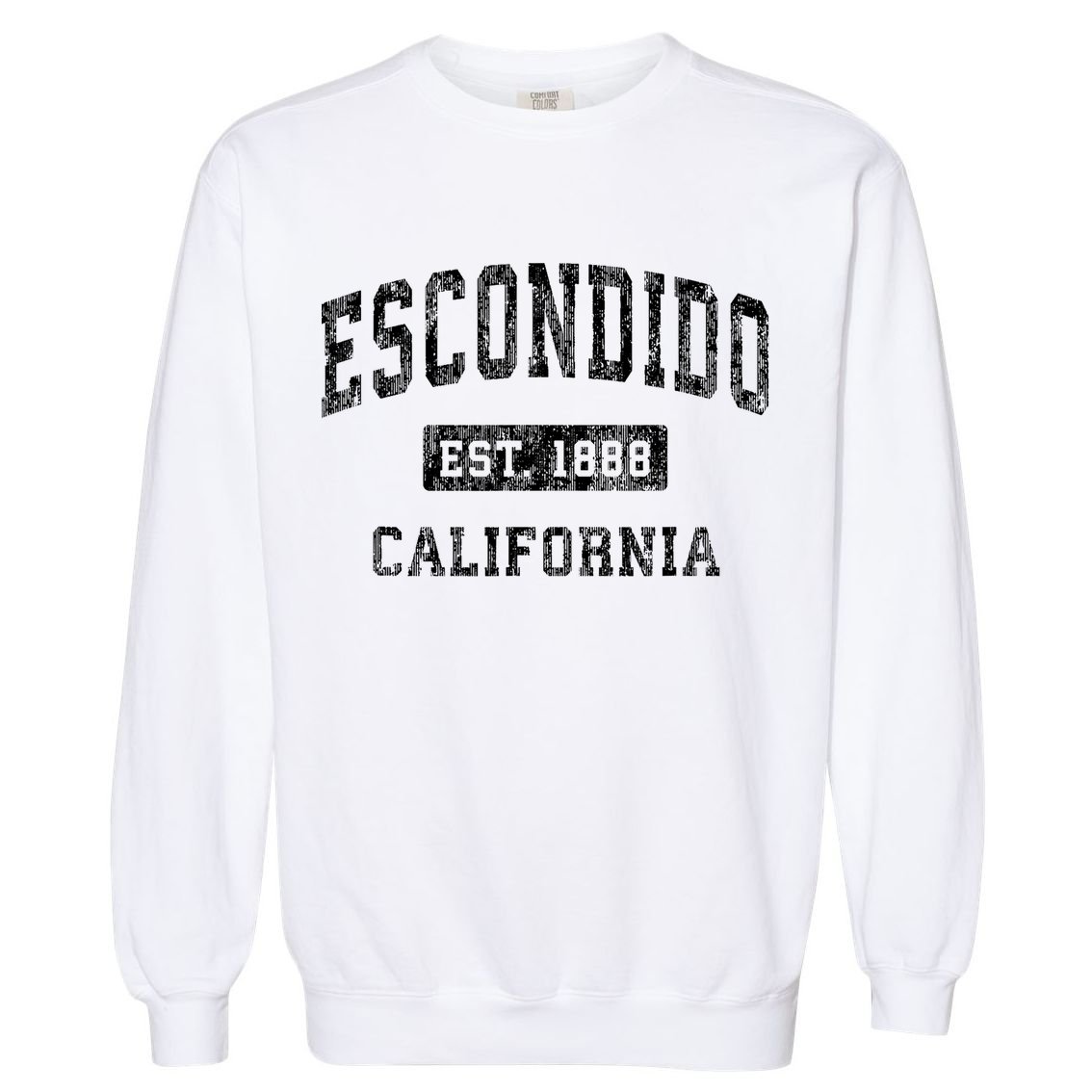 Escondido California Ca Vintage Established Sports Garment-Dyed Sweatshirt