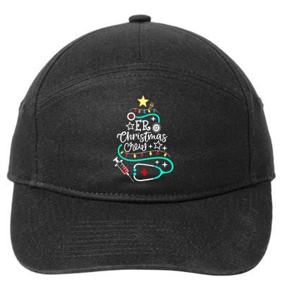 Er Christmas Crew Emergency Room Nurse Er Techs Secretary 7-Panel Snapback Hat