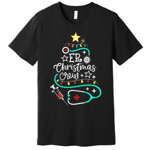 Er Christmas Crew Emergency Room Nurse Er Techs Secretary Premium T-Shirt