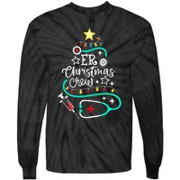 Er Christmas Crew Emergency Room Nurse Er Techs Secretary Tie-Dye Long Sleeve Shirt