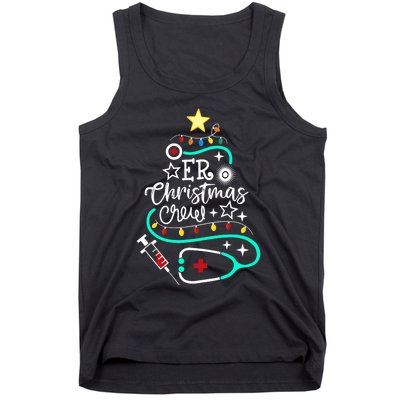 Er Christmas Crew Emergency Room Nurse Er Techs Secretary Tank Top