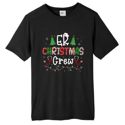 ER Christmas Crew Emergency Room Nurse ER Techs Secretary  Tall Fusion ChromaSoft Performance T-Shirt