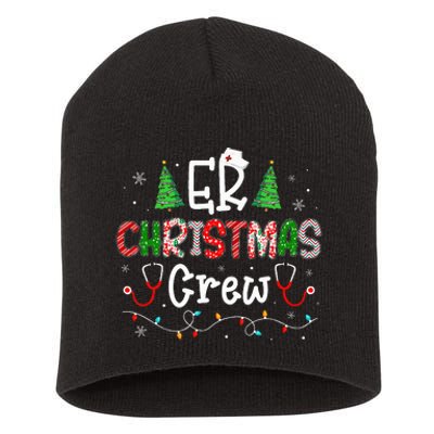 ER Christmas Crew Emergency Room Nurse ER Techs Secretary  Short Acrylic Beanie