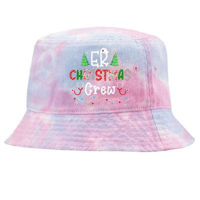 ER Christmas Crew Emergency Room Nurse ER Techs Secretary  Tie-Dyed Bucket Hat