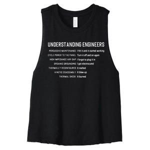 Engineering Computer Civil Understanding Engineers Women's Racerback Cropped Tank