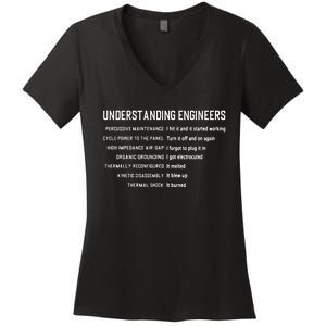 Engineering Computer Civil Understanding Engineers Women's V-Neck T-Shirt