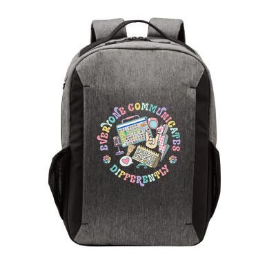 Everyone Communicates Differently Special Ed Mental Health Vector Backpack