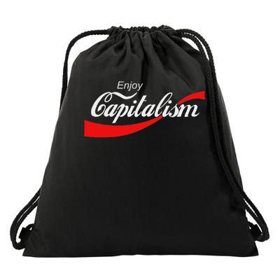 Enjoy Capitalism Design Enjoy Capitalism For American Entrepreneur  Drawstring Bag