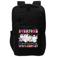 Everyone Communicates Differently Speech Therapy Halloween Impact Tech Backpack