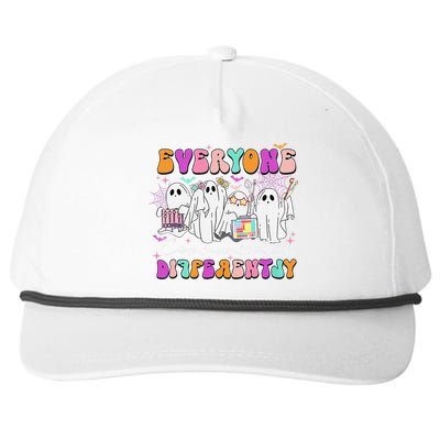 Everyone Communicates Differently Speech Therapy Halloween Snapback Five-Panel Rope Hat