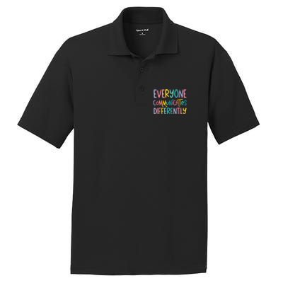 Everyone Communicates Differently Cute Autism Month PosiCharge RacerMesh Polo