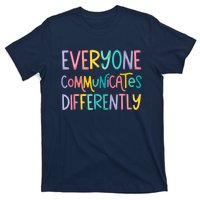 Everyone Communicates Differently Cute Autism Month T-Shirt