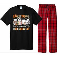 Everyone Communicates Differently Halloween Slp Sped Teacher Pajama Set