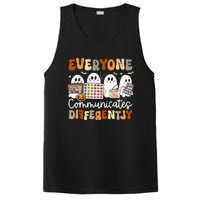 Everyone Communicates Differently Halloween Slp Sped Teacher PosiCharge Competitor Tank