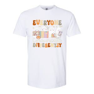 Everyone Communicates Differently Halloween Slp Sped Teacher Softstyle CVC T-Shirt