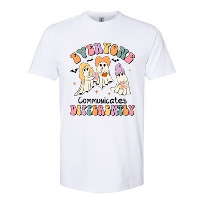 Everyone Communicates Differently Halloween Cute Ghoul Witch Hocus Softstyle CVC T-Shirt