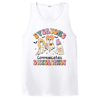 Everyone Communicates Differently Halloween Cute Ghoul Witch Hocus PosiCharge Competitor Tank