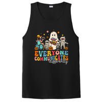 Everyone Communicates Differently Halloween Slp Sped Teacher PosiCharge Competitor Tank