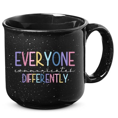 Everyone Communicates Differently Colorful 15oz Campfire Ceramic Mug