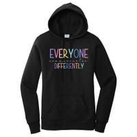 Everyone Communicates Differently Colorful Women's Pullover Hoodie