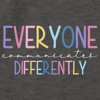 Everyone Communicates Differently Colorful Vector Backpack