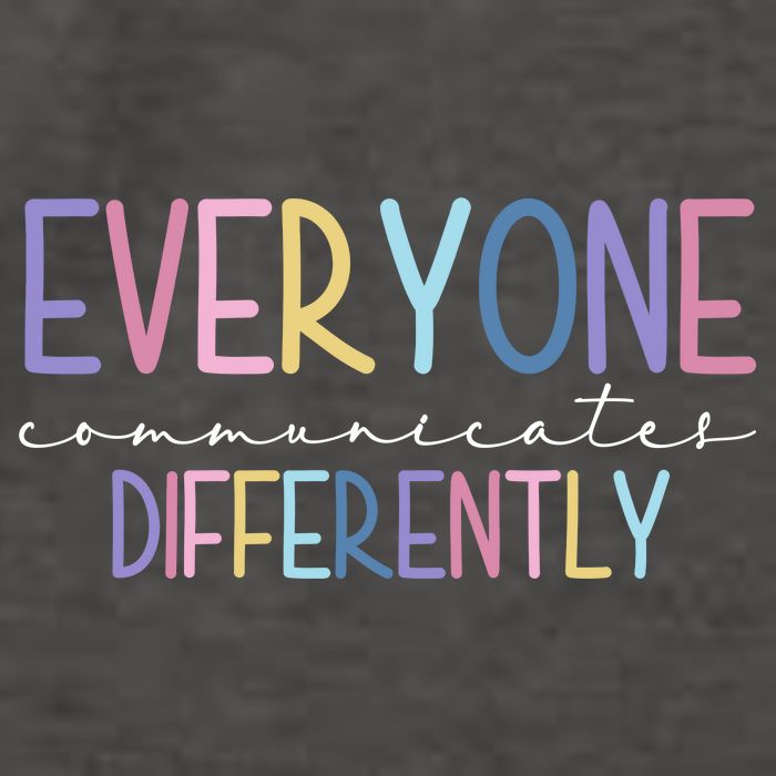 Everyone Communicates Differently Colorful Vector Backpack