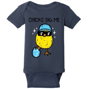 Easter Chicks Dig Me Cute Boy Teens Baby Bodysuit