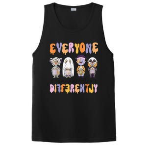 Everyone Communicate Differently Speech Therapy Halloween PosiCharge Competitor Tank