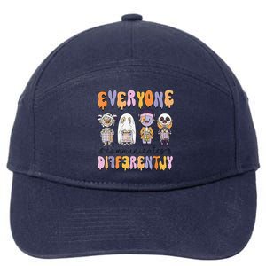 Everyone Communicate Differently Speech Therapy Halloween 7-Panel Snapback Hat