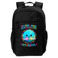 Everyone Communicated Differently Autism Awareness Acceptance Backpack