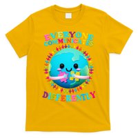 Everyone Communicated Differently Autism Awareness Acceptance T-Shirt